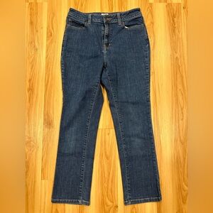 LL Bean women’s classic fit jeans, size 8, medium wash